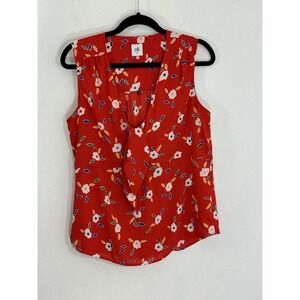 Cabi Tied Up Top #5734 Sz Medium Floral Sleeveless